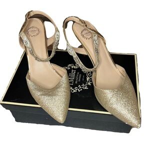 I. Miller Beautiful Shoes Champagne Color Heels Size 8